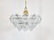 Lámpara de araña Mid-Century de cristal de Kamenicky Senov, años 60, Imagen 9