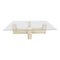Vintage Coffee Table in Travertine, 1970s, Image 1