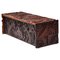 Post-Modern Carved Wood Chest by Gianni Pinna, 1950s 1