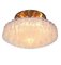Große Einbaulampe aus Messing & Muranoglas von Doria, 1960er 9
