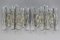 Icicle Ice Glass 3-Light Sconces from Kalmar Franken KG, Austria, 1970s, Set of 2 3