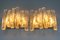 Icicle Ice Glass 3-Light Sconces from Kalmar Franken KG, Austria, 1970s, Set of 2 4