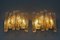 Österreichische Eiszapfen Eisglas Wandlampen mit 3 Leuchten von Kalmar Franken KG, 1970er, 2er Set 4