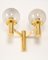 Brass & Smoke Glass Sconces from Sciolari Stil, Germany, 1970s, Set of 2, Image 3