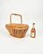 Italian Picnic Basket in Bamboo and Rattan, 1960s, Image 5