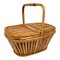 Italian Picnic Basket in Bamboo and Rattan, 1960s, Image 1