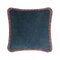 Happy Pillow Blue Laos Cushion by Lorenza Briola for Lo Decor, Image 1