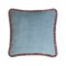 Happy Pillow Light Blue Laos Cushion by Lorenza Briola for Lo Decor 1