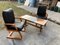 Mid-Century Lounge Chairs and Table, 1960s, Set of 2 1