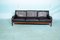 Mid-Century Vintage Sofa aus Palisander & Leder, 1960er 17