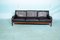 Mid-Century Vintage Sofa in Rosewood and Leather, 1960s 17