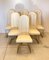 Golden Metal Dining Chairs, 1980s, Set of 6, Image 1