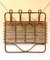 Bamboo Wicker Coat Rack, 1970s 3