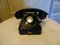 Teléfono de manivela vintage de baquelita, años 60, Imagen 1