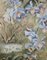 Biombo pequeño de seda pintada y nogal macizo, 1900, Imagen 16