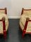 Cardinal Red Lacquered Armchairs, Set of 2 9