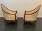 Cardinal Red Lacquered Armchairs, Set of 2, Image 4