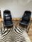 Black Lounge Chairs, Set of 2 1