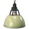 Vintage Industrial Pendant Light in Green Enamel 5