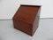 Vintage Mahogany Filing Cabinet With Roller Shutter, Image 2