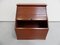 Vintage Mahogany Filing Cabinet With Roller Shutter, Image 5