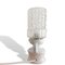 French Rustic Provincial White Porcelain & Glass Table Lantern Lamp, 1950s, Image 4
