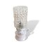 French Rustic Provincial White Porcelain & Glass Table Lantern Lamp, 1950s 2