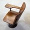 Vintage Oak & Cast Iron Amphitheater Chair, Image 3