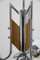Lampadario funzionalista in legno e metallo cromato, anni '40, Immagine 7