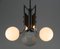 Functionalist Wood & Chrome Chandelier, 1940s, Image 8