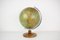 Globe Mid-Century en Verre Clair avec Socle en Bois par Paul Rath, 1950s 2