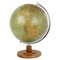 Globe Mid-Century en Verre Clair avec Socle en Bois par Paul Rath, 1950s 1