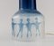 Lampes de Bureau en Verre Bleu et Transparent par Ove Sandberg pour Kosta Boda, Set de 2 5