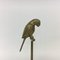 Vintage Hollywood Regency Brass Parrot on Stick Statue, 1970s 7