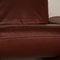 Burgundy Leather Elena Armchair from Koinor 4