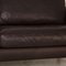 Dark Brown Leather Three Seater Couch, Image 3