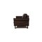 Dark Brown Leather Three Seater Couch, Image 9