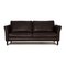 Dark Brown Leather Three Seater Couch 6