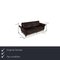 Dark Brown Leather Three Seater Couch 2