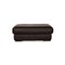 Dark Brown Leather Fjord Three Seater & Ottoman from Calia, Set of 2 10