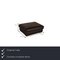 Dark Brown Leather Fjord Three Seater & Ottoman from Calia, Set of 2 3