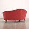 Orangefarbenes 3-Sitzer Sofa, 1950er 8