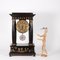 19th Century Ebonized Wood & Bronze Temple Clock, France 2