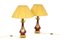 Table Lamps in Porcelain and Bronze by Madeleine Castaing, 1880s, Set of 2 1