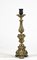 Gilded and Machined Brass Candlestick Table Light, Italy 6