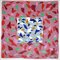Natalia Roman, Gray Tile Over Strawberry Field, 2022, Acryl auf Aquarellpapier 1