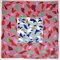 Natalia Roman, Gray Tile Over Strawberry Field, 2022, Acrylic on Watercolor Paper, Image 1