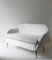 Italian White Velvet 2-Seat Sofa with Boucle Seat, 1950s, Image 7