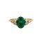 Gold Ring With Emerald & Diamonds 3