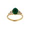 Gold Ring With Emerald & Diamonds 1